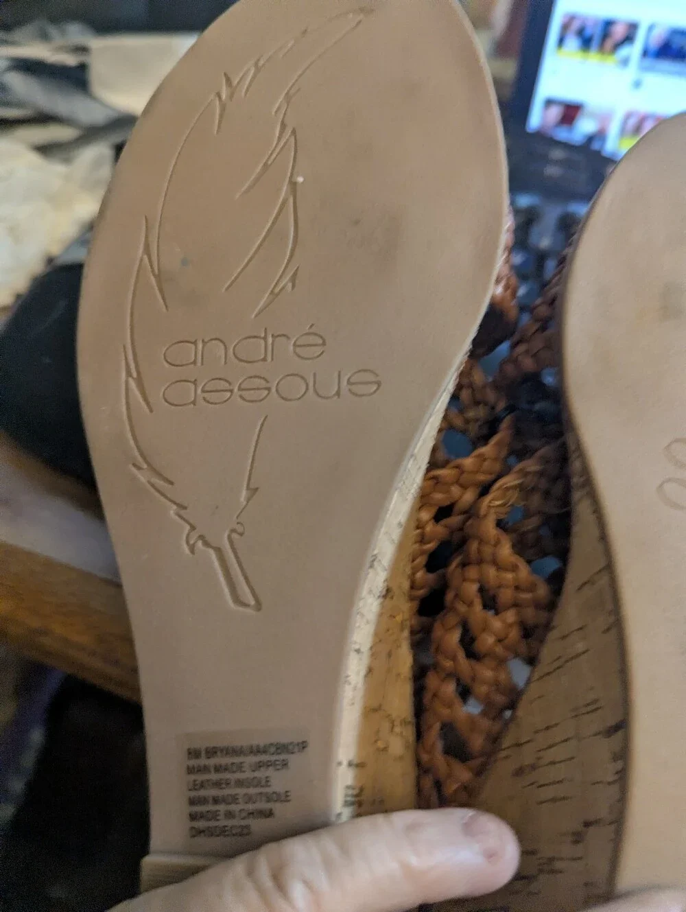 NWOT Andre Assous Braided Cushioned Insoles 3